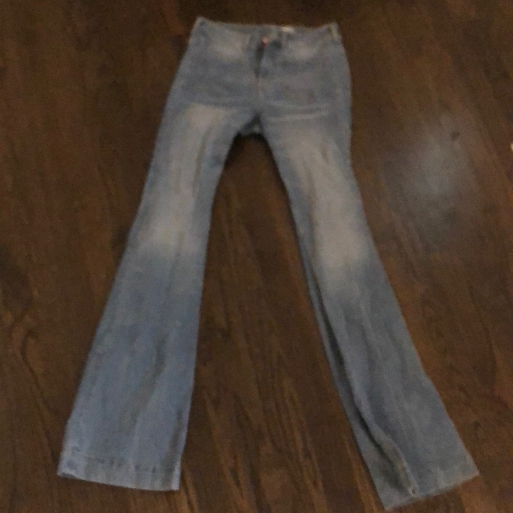 High waisted bell bottoms